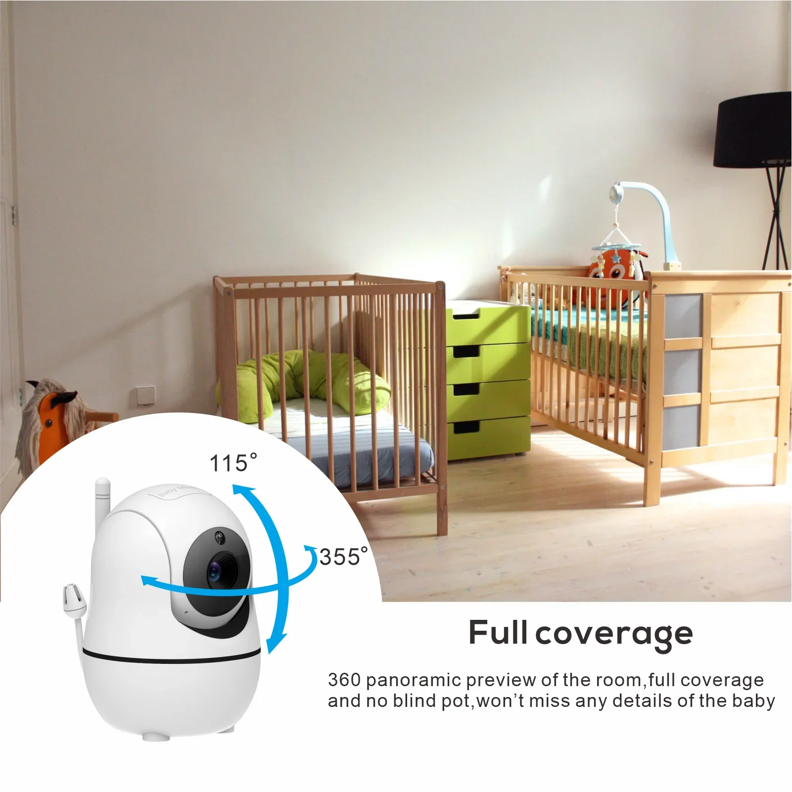 Video Baby Monitor with Camera and Audio